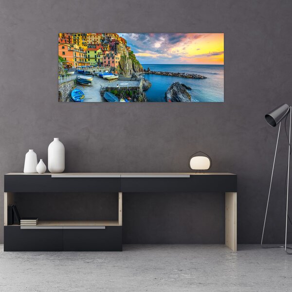 Slika - Mediteransko selo (120x50 cm)