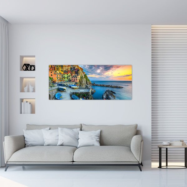 Slika - Mediteransko selo (120x50 cm)