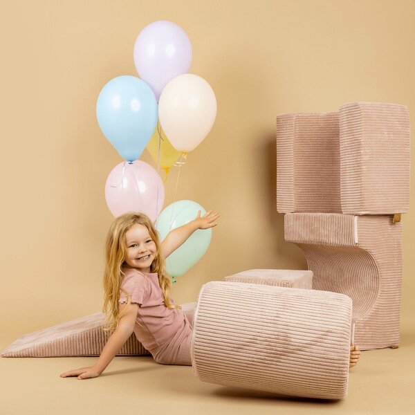 Kaki zeleni set mekanih igrački od pjene od samta 45x170x30 cm Montessori – Meowbaby