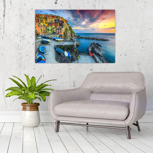 Slika - Mediteransko selo (90x60 cm)