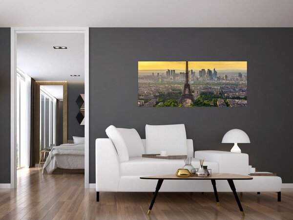 Slika - Panorama Pariza (120x50 cm)