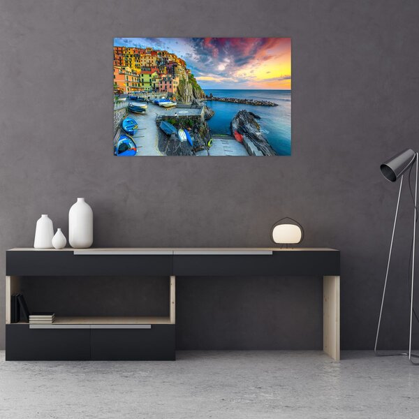Slika - Mediteransko selo (90x60 cm)