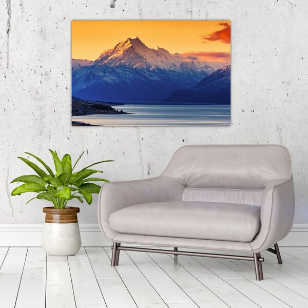 Slika - jezero Pukaki (90x60 cm)