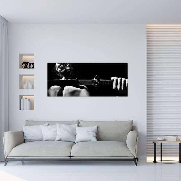 Slika - Žena s mačem (120x50 cm)