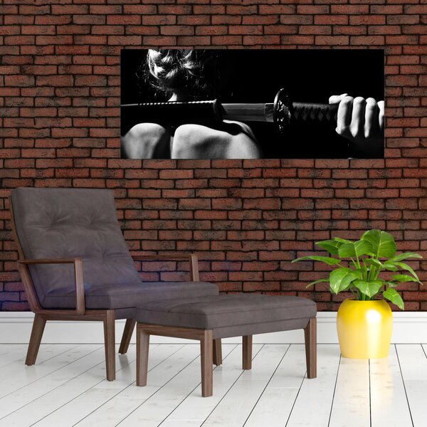 Slika - Žena s mačem (120x50 cm)