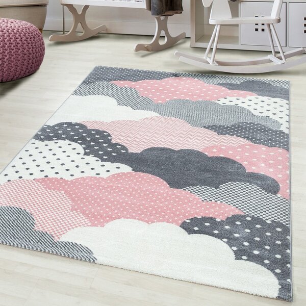 Ružičasti/sivi dječji tepih 120x170 cm Bambi – Ayyildiz Carpets
