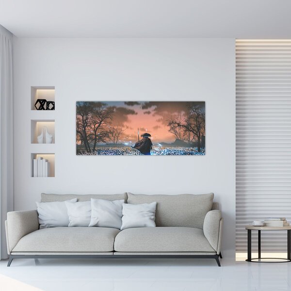 Slika - Ilustracija ratnika (120x50 cm)