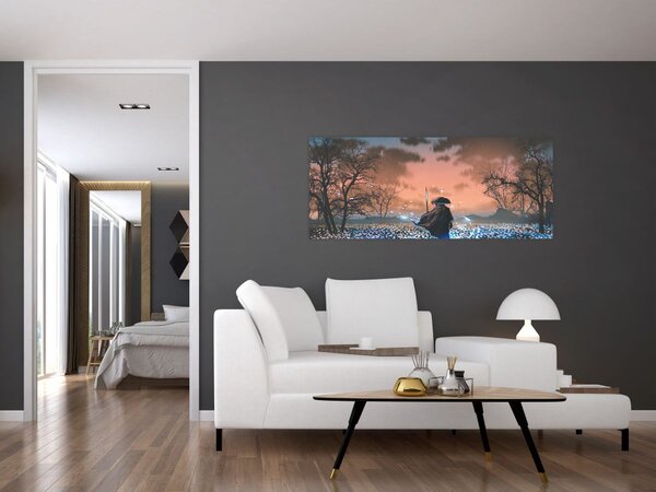 Slika - Ilustracija ratnika (120x50 cm)
