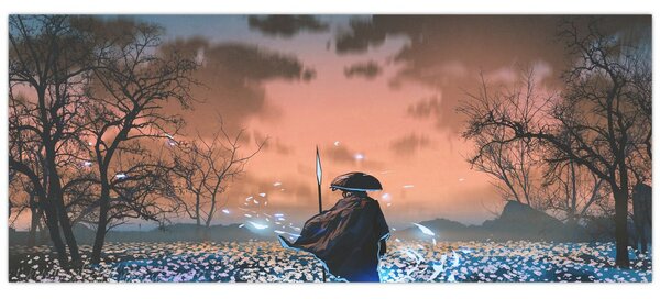 Slika - Ilustracija ratnika (120x50 cm)