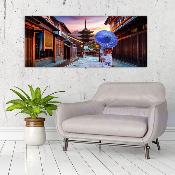 Slika - azijska žena (120x50 cm)