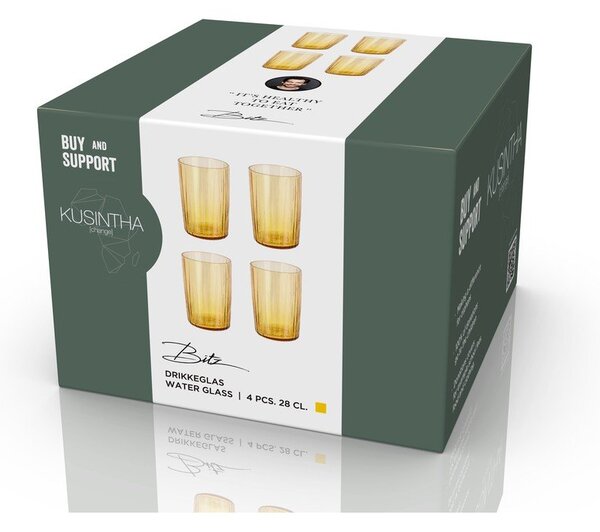 Čaše u setu 4 kom 280 ml Kusintha – Bitz