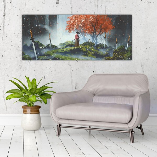 Slika - Ilustracija Vrta mačeva (120x50 cm)