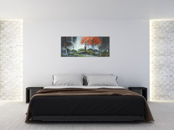 Slika - Ilustracija Vrta mačeva (120x50 cm)