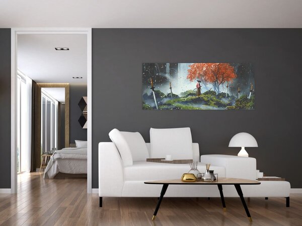 Slika - Ilustracija Vrta mačeva (120x50 cm)