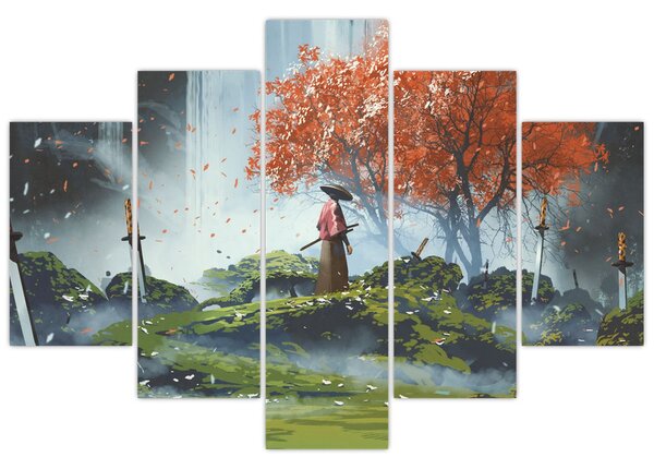 Slika - Ilustracija Vrta mačeva (150x105 cm)
