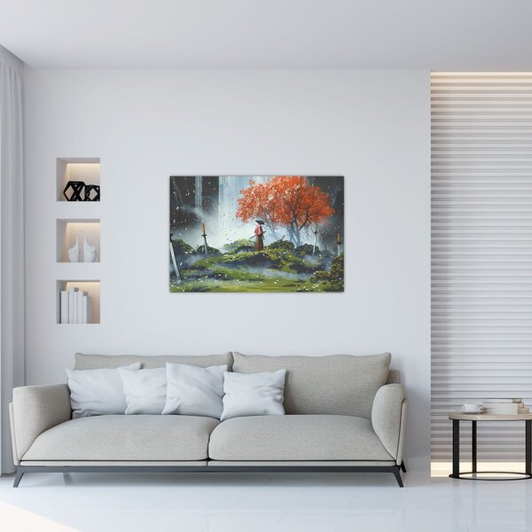 Slika - Ilustracija Vrta mačeva (90x60 cm)