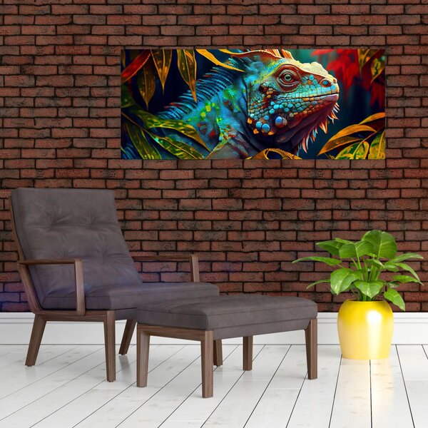 Slika - Šarena iguana (120x50 cm)