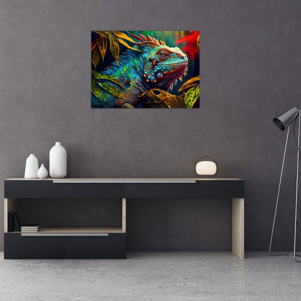 Slika - Šarena iguana (70x50 cm)