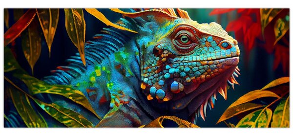 Slika - Šarena iguana (120x50 cm)