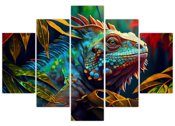 Slika - Šarena iguana (150x105 cm)