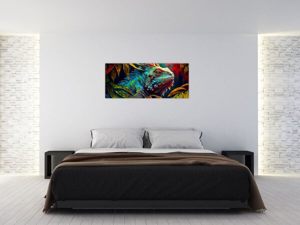 Slika - Šarena iguana (120x50 cm)