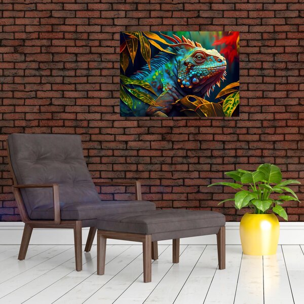 Slika - Šarena iguana (70x50 cm)