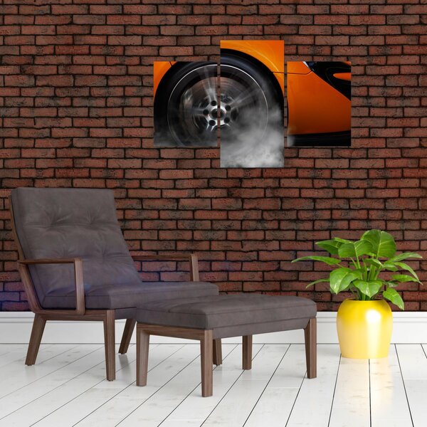 Slika - Narančasti sportski auto (90x60 cm)