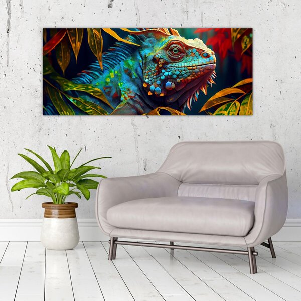 Slika - Šarena iguana (120x50 cm)