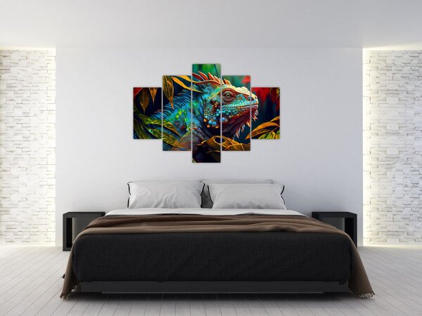 Slika - Šarena iguana (150x105 cm)