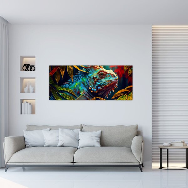 Slika - Šarena iguana (120x50 cm)