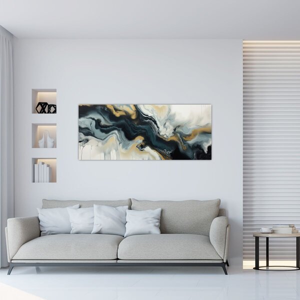 Slika - Mramorirani crtež (120x50 cm)