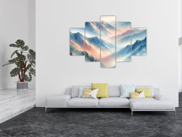 Slika - Akvarel planine (150x105 cm)