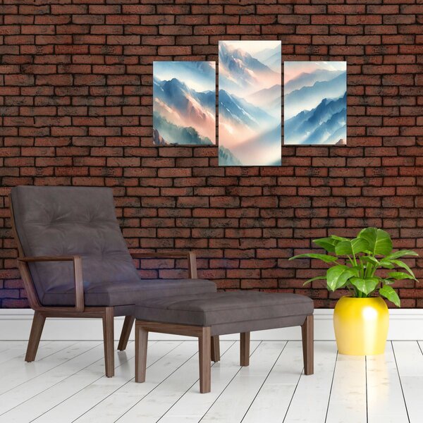 Slika - Akvarel planine (90x60 cm)