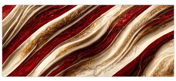 Slika - Zlatno-bijela tekstura (120x50 cm)
