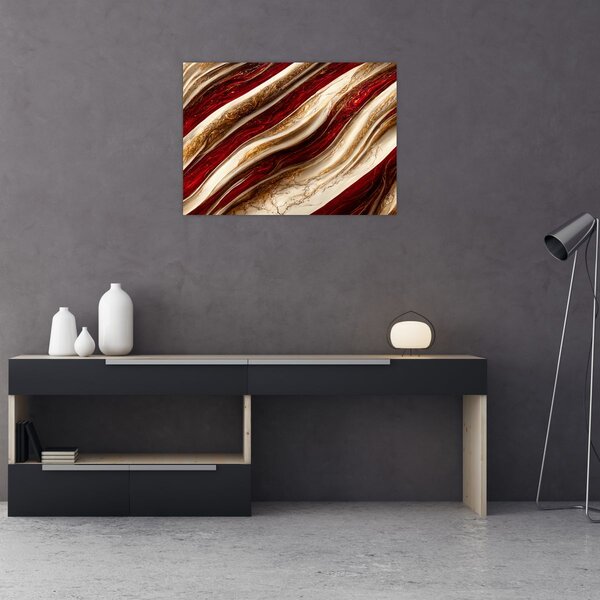 Slika - Zlatno-bijela tekstura (70x50 cm)