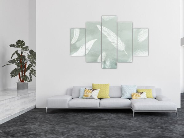 Slika - Bijelo perje (150x105 cm)