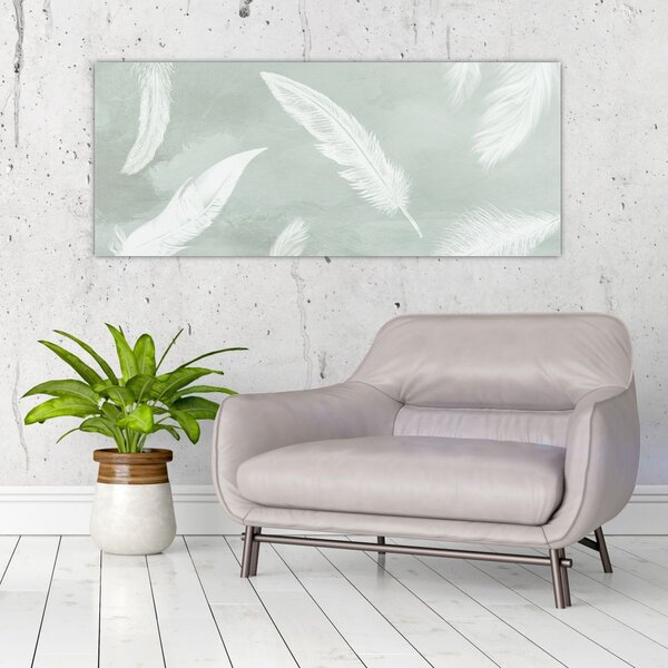 Slika - Bijelo perje (120x50 cm)