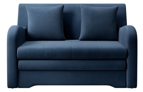 Plava baršunasti sklopiva sofa 130 cm Ario – ELTAP
