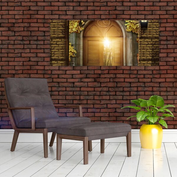 Slika - Vrata u šumi (120x50 cm)