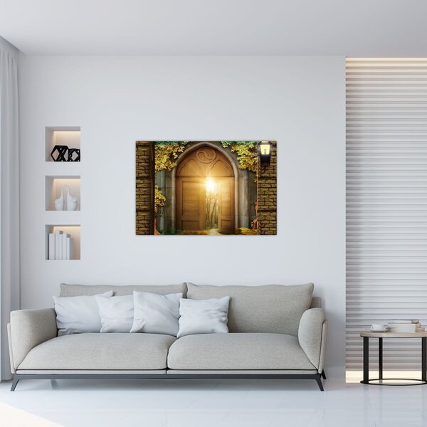 Slika - Vrata u šumi (90x60 cm)