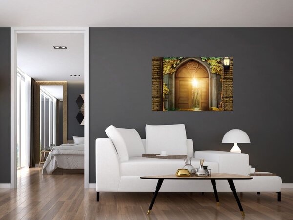 Slika - Vrata u šumi (90x60 cm)