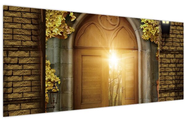 Slika - Vrata u šumi (120x50 cm)
