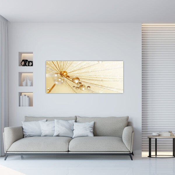 Slika - Makro fotografija maslačka (120x50 cm)