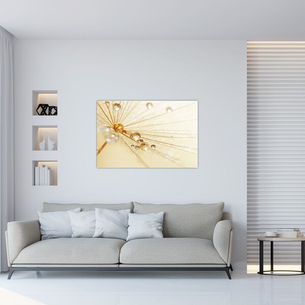 Slika - Makro fotografija maslačka (90x60 cm)