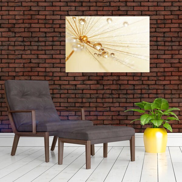 Slika - Makro fotografija maslačka (90x60 cm)