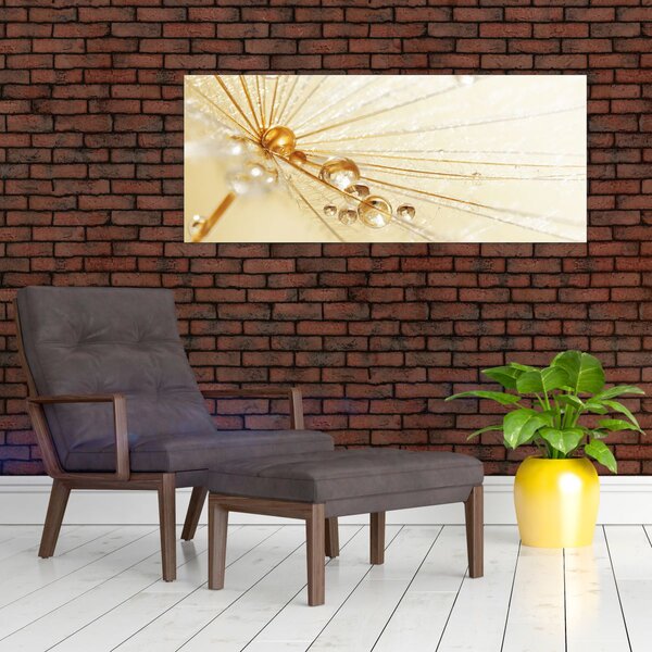 Slika - Makro fotografija maslačka (120x50 cm)