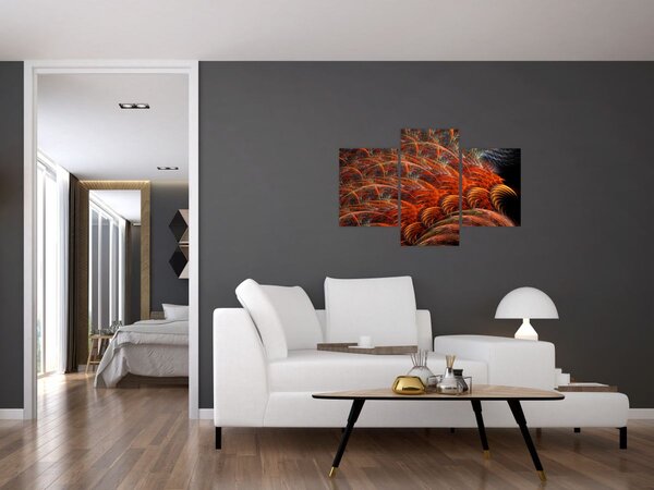 Slika - Apstraktna imitacija perja (90x60 cm)