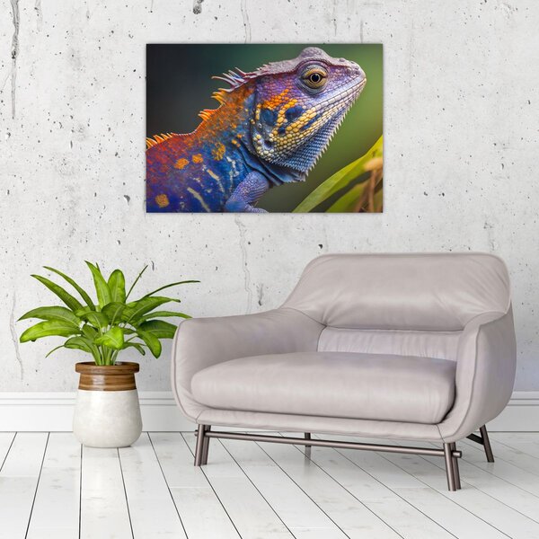 Slika - Obojena iguana (70x50 cm)