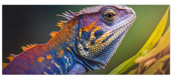 Slika - Obojena iguana (120x50 cm)