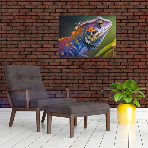 Slika - Obojena iguana (70x50 cm)